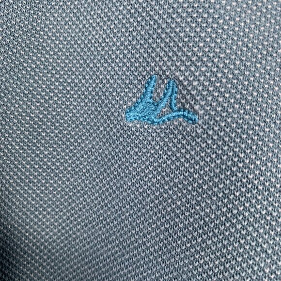 Wiered Fish Blue Cotton Heavy Polo Shirt - Picture 4 of 13